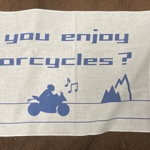 バイクの輪手拭い