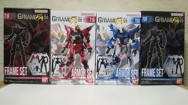 4点 機動戦士ガンダム GフレームFA 06 ライジングフリーダムガンダム イモータルジャスティスガンダム