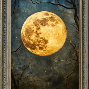 P52 【開運風水絵画風ヒーリングアート】月 ムーン