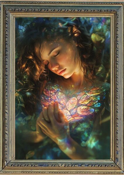P64 恋愛運・人気運 花の女神【開運風水絵画風・ヒーリングアート】