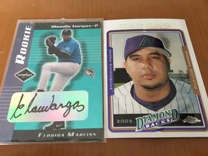 【元Marins/CLAUDIO VARGAS/MLB通算48W】2001 LEAF LIMITED AUTO 528/1000