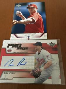 【元Twins/NICK PUNTO/MLB通算798H】2005 UD PRO SIGS AUTO