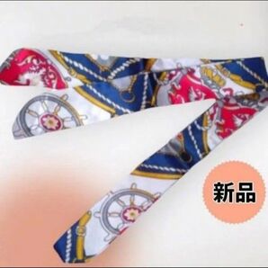 【新品】スリムスカーフ♪ヘアリボン、カチューシャ、バッグスカーフなどに♪