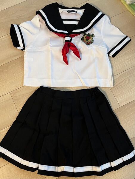 セーラー服 余興 コスプレ イベント パーティー 制服 夏物 スカート