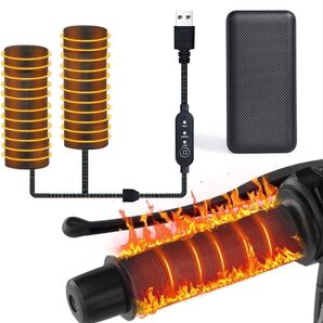 バイク用グリップヒーター ハンドルヒーター ホットグリップ 巻き付け式 バイク 簡単取付 巻き付けタイプ 取り付け簡単