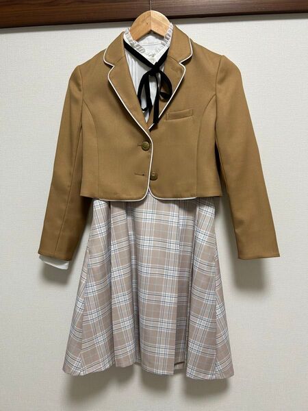 卒業式 女の子 フォーマルスーツMサイズワンピース