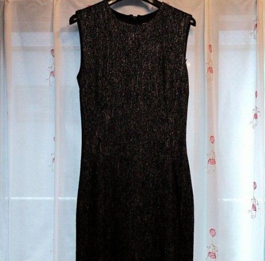 DOLCE&GABBANA ノースリーブドレス ヘリンボーン