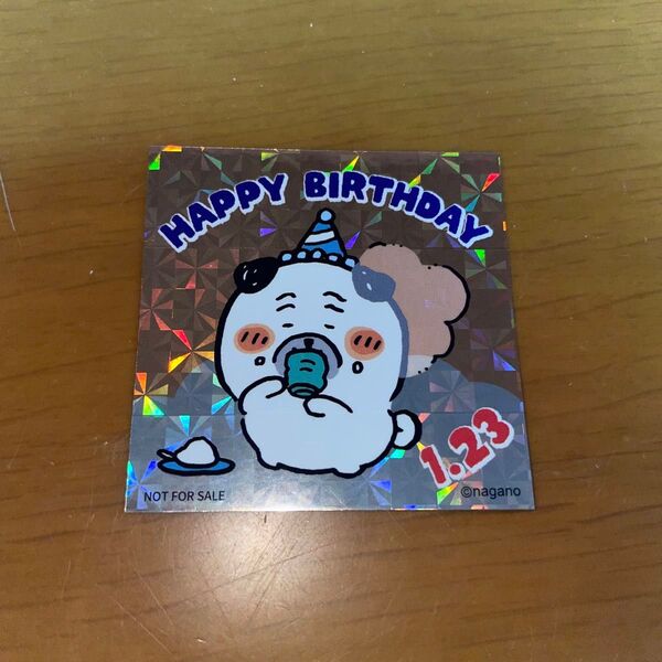 ナガノマーケット 特典 ノベルティ パグ 誕生日 ステッカー ①