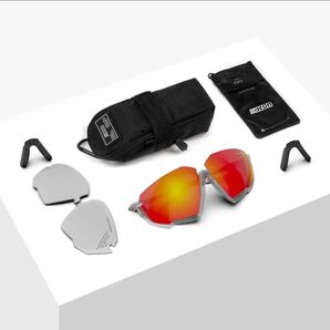 SCICON AEROJET TITANIUM クリスタル グロッシー レッドミラーレンズ 新品未使用品 ポガチャル着用 シーコン