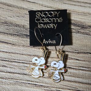 スヌーピー Aviva ヴィンテージ ピアス フックタイプ⑭