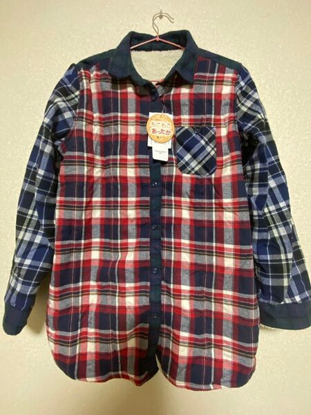 ニッセン あったか ボア シャツ チェックシャツ 長袖シャツ お値下げ中