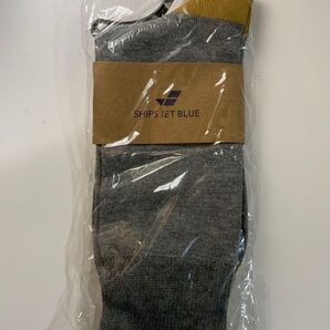 SHIPS シップスジェットブルー メンズ 靴下 ソックス 紳士 グレー MEN