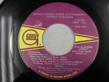 【SOUL７”】DENNIS EDWARDS / (YOU'RE MY)APHRODISIAC、SHAKE HANDS(COME OUT DANCIN')_画像3