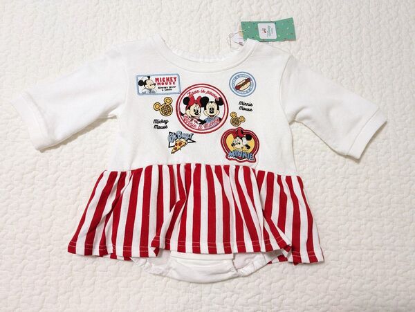 リトシー littc ディズニー ミッキー ミニー ロンパース 70 - 80cm