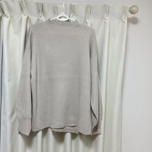 長袖 ニット アイボリー系
