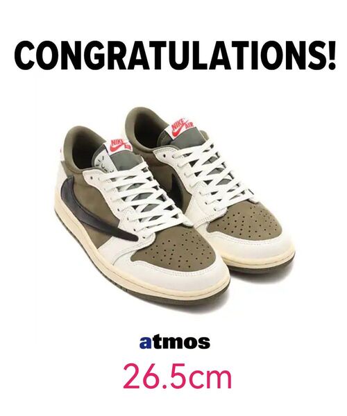〈新品未使用〉Travis Scott × Nike Air Jordan 1 Low OG SP Reverse Olive