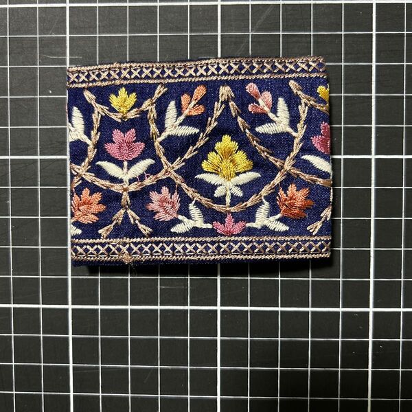 ハンドメイド インドリボンのポニーフック 2