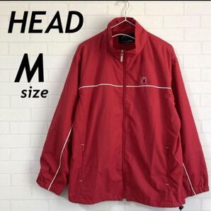 HEAD ベッド レディース ジップジャケット M ウィンドブレーカ レッド系M61☆