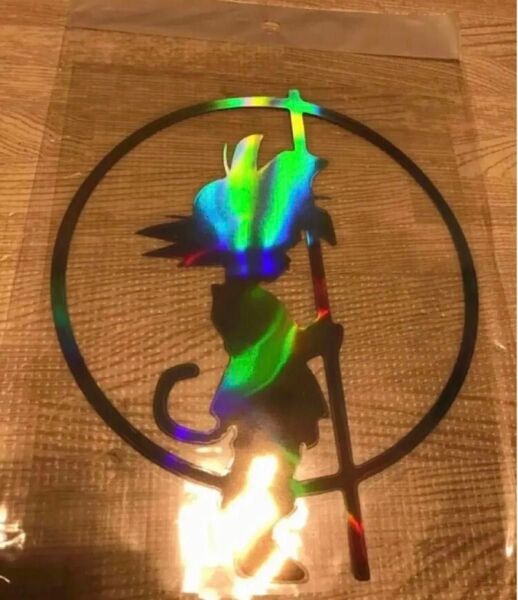 ドラコンボール 孫悟空 烏山先生 永遠に メッキステッカー大きいサイズ ヘルメット スノーボード 在庫僅か
