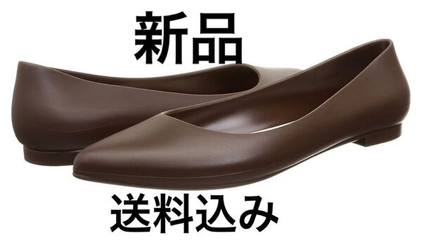 【新品②】パンプス 雨用防水 撥水 PVCラバー レインシューズ ダークブラウン