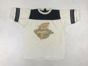 古着 18869 半袖 フットボール Tシャツ USA コットン ビンテージ オリジナル vintage 60 70 80 90 hotrod magagine ホットロッド