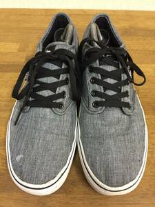 VANS モデル不明 霜降りグレー ２７．５ USED スケート