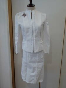 アナイＡＮＡＹＩ☆真っ白のスーツ☆ジャケット＆スカート