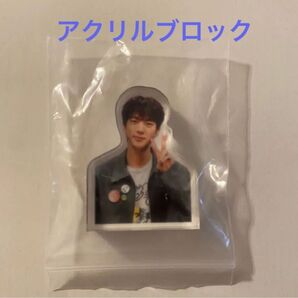 BTS ジン JIN センイル happyアクリルブロック アクスタ マスター 韓国カフェ 新品