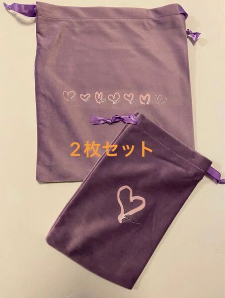 BTS ジミン センイル lovesBTS 巾着 2枚セット マスター 韓国カフェ ポップアップ 新品