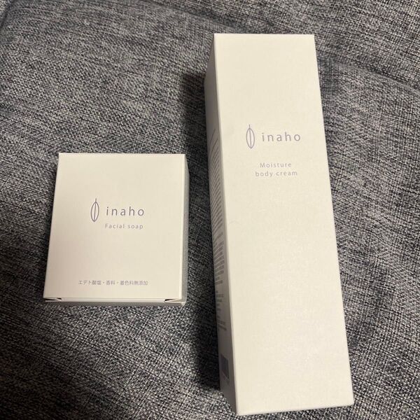 Inaho イナホ Moisture body creamボディークリーム+ Facial soapフェイシャルソープ 2点セット