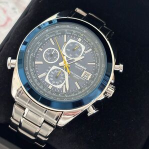 FNGEEN クロノグラフ シルバー 時計 新品ケース付き
