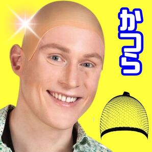 ハゲ頭 禿げ 禿頭 被り物 かつら ハゲカツラ コスプレ 坊主頭 歓迎会