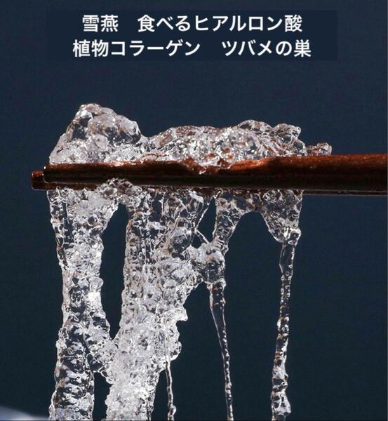 2袋♪ 雪燕 食べるヒアルロン酸 天然コラーゲン 植物ツバメの巣 薬膳