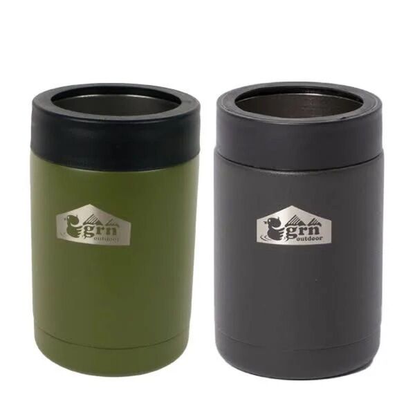 【新品】★お買い得ペアセット!在庫限りで終了★ grn outdoor BEER KAN COOLER (オリーブ&チャコール)