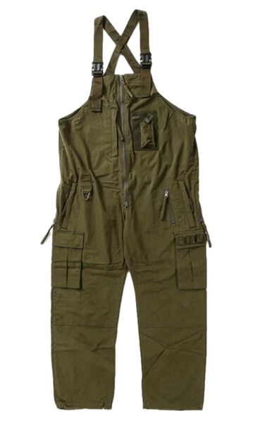 ※残り1点!【新品】★希少/完売品★ 定価19,800円 grn outdoor 火遊びホンキビッグベンオーバーオール/オリーブL