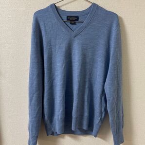美品 ブルックスブラザーズ ニット セーター Vネック メンズ