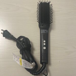 SALONIA ヘアアイロン ストレートヒートブラシ ヒートブラシ ブラック サロニア