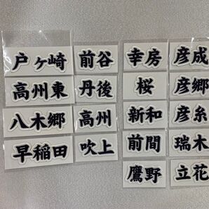 三郷市 学校名 シールワッペン 1枚 (複数の場合には、事前にコメントを下さい。)