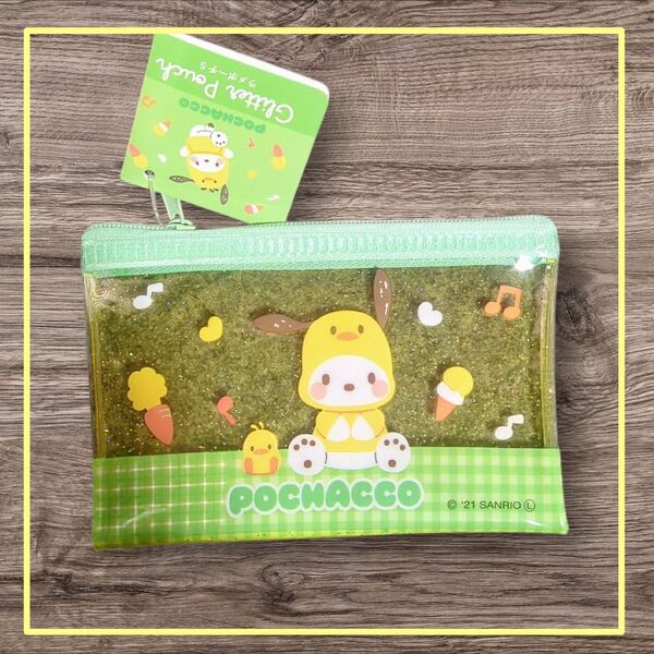 新品【サンリオ】ポチャッコ ポーチ ラメ ぽちゃっこ