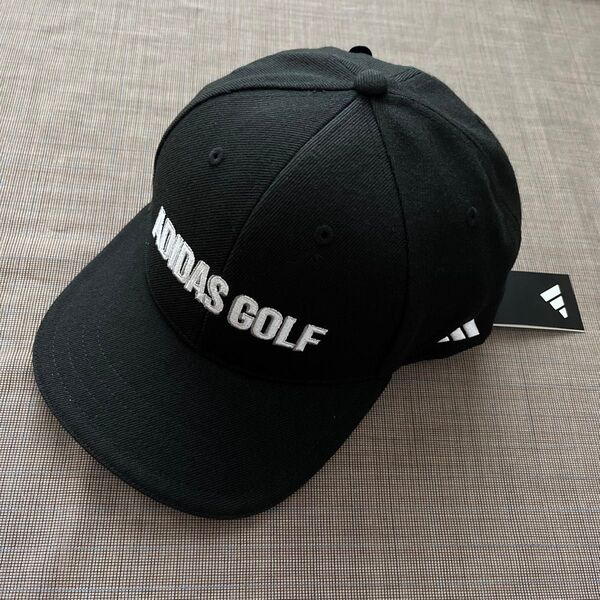 リニアロゴ ツイルキャップ【adidas Golf/アディダスゴルフ】ブラック L 57-60cm 帽子