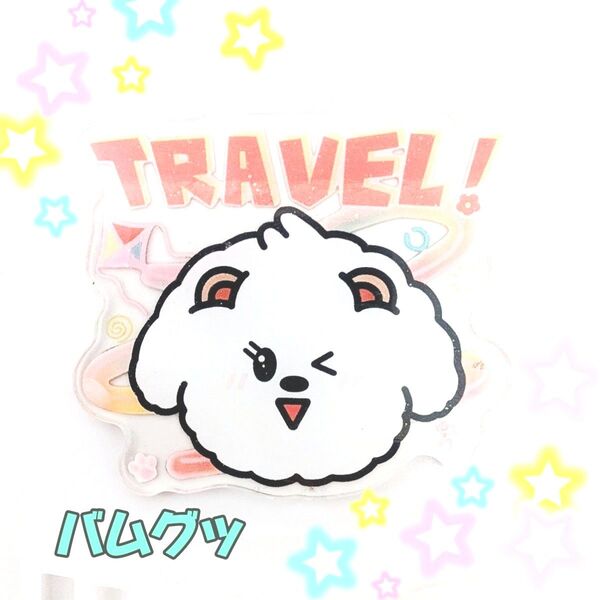 TXT プルバトゥ バムグッ アクリルトラベルタグ PPULBATU ボムギュ 旅行バッグ トランク トゥバ
