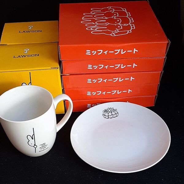 ミッフィープレート5個、マグカップ2個