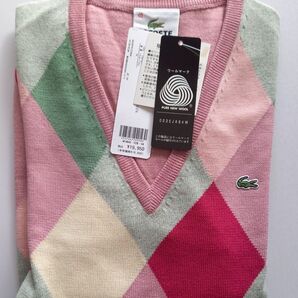 LACOSTE 長袖Vネック セーター