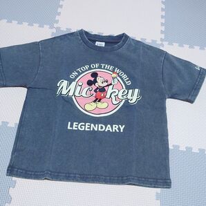 Littlc ミッキー 半袖ピグメントTシャツ 90センチ