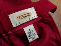 jjyk3-1352 ■ Talbots PETITES ■ タルボット スカート ボトムス タイト ウール 赤 4 M_画像9