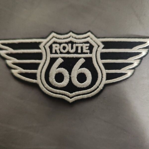 アイロンワッペン ワッペン アイロン パッチCypress Collectibles Inc. Black Route 66