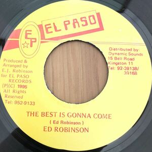 送料無料★レア 90'sミディアム ビックチューン!! THE BEST IS GONNA COME / ED ROBINSON★TO THE FOUNDATION Riddim