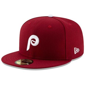 USA正規品 「7.5/8」 新品 Newera ニューエラ オーセンティック 59FIFTY 公式 フィラデルフィア PHILLIS フィリーズ Maroon マロン ALT2