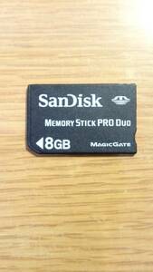 * prompt decision *SanDisk memory stick PRODuo 8GB