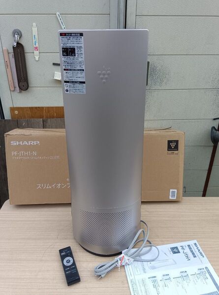 SHARP スリムイオンファン PF-JTH1-N シャープ HOT&COOL 高濃度プラズマクラスター 2018年製